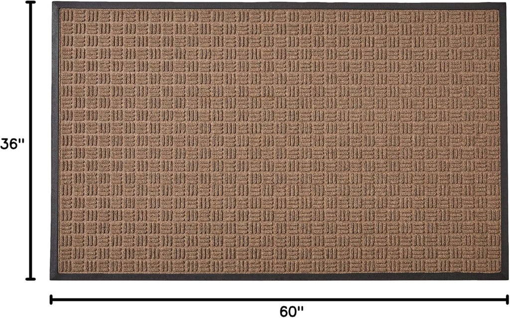 Kempf Water Retainer Mat, 3' X 5', Brown