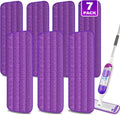 7 Count Reusable Mop Pads for Swiffer PowerMop -MEXERRIS Microfiber Wet Mops Refills PowerMop Pads Refills Machine Washable Hard Floor Mop Pads Replacement for 13''-15'' Spray Floor Mops