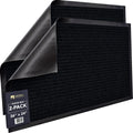 Sierra Concepts 2-Pack Front Door Mat - Large 36 x 24 Welcome Indoor Outdoor Entryway Mats for Shoe Scraper, Ideal for Inside Outside High Traffic Area, Black