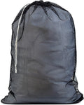 Handy Laundry Mesh XL Laundry Bag - Durable, Machine Washable with Secure Drawstring Closure - Perfect for College Dorms, Laundromats, Apartments (Black, Large 24" x 36")