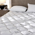 Softhour Padded Topper California King Size 40% Tencel Blend Rayon from Bamboo and Cotton Filled Mattress Cover, Thick, Luxurious and Comfort Mattress Pad, Deep Pocket for 21" Mattress