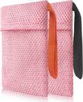 2 Pack Soap Bag Deep Roughness,Bar Soap Pouch Saver Pocket,Body Scrubber Shower Sponge Loofah,Exfoliating Bath Sponge (Pink)