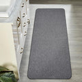 Bath Mat,Ultra Thin Bathroom Runner Rugs,Large Bath Mats for Bathroom,Quick Dry,Non-Slip,Machine Washable,Low Pile,Bath Rug,Shower Outside,Sink,Home Decor Accessories.Dark Grey,1'9"x3'11"（21x47inch）
