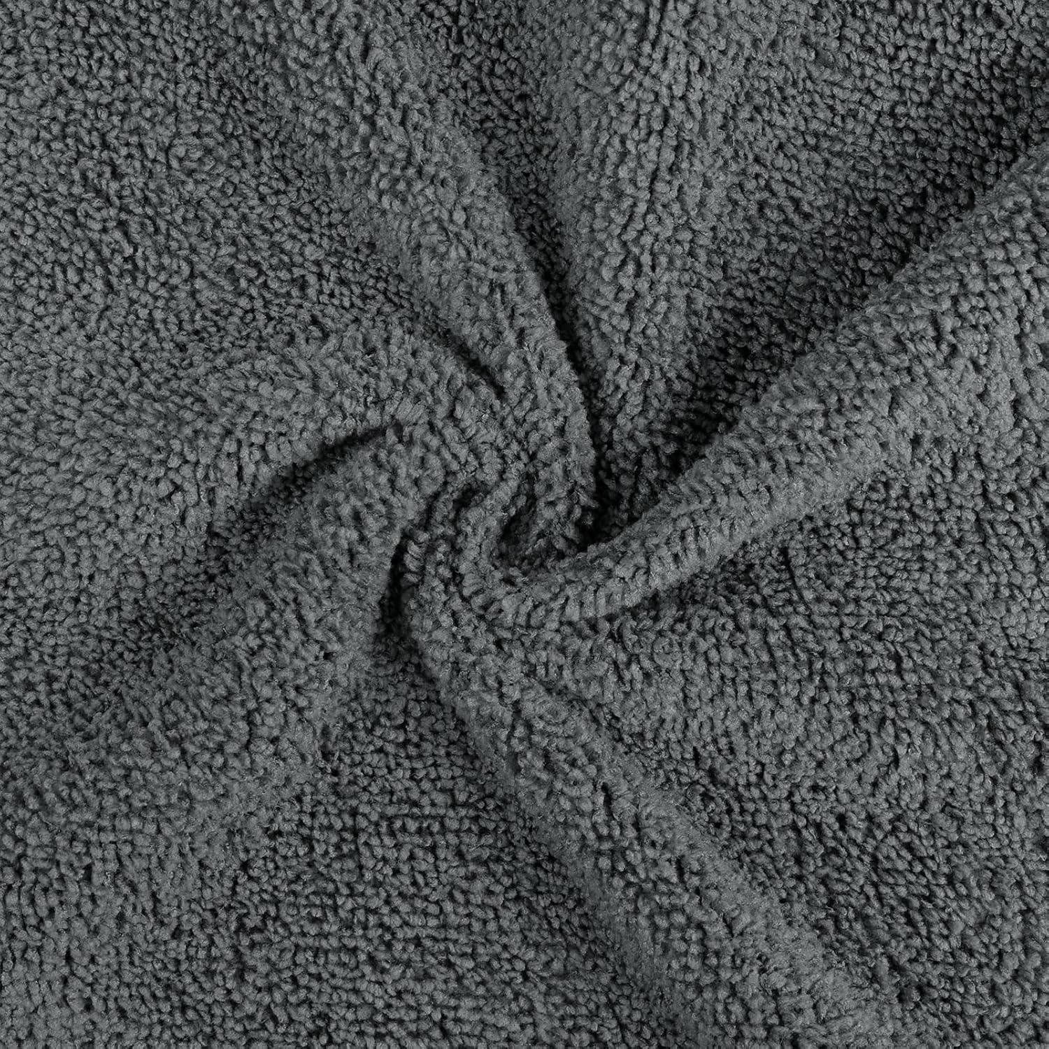 Orighty Washcloths Bulk Towel Sets 50 Pack, Highly Absorbent and Super Soft Microfiber Fingertip Towels, Multi-Purpose Wash Cloths for Bathroom, Hotel, Gym, and SPA, 12x12 Inch, Grey