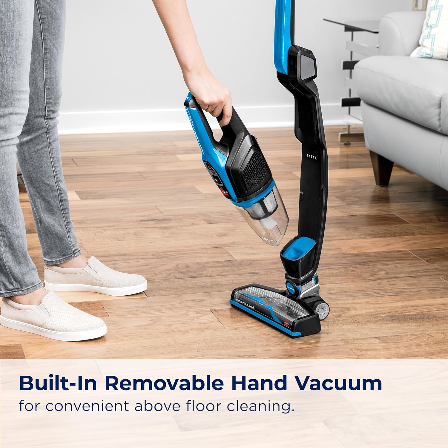 Bissell, 3061 Featherweight Cordless Stick Vacuum, Self-Standing, Electric Blue, Black