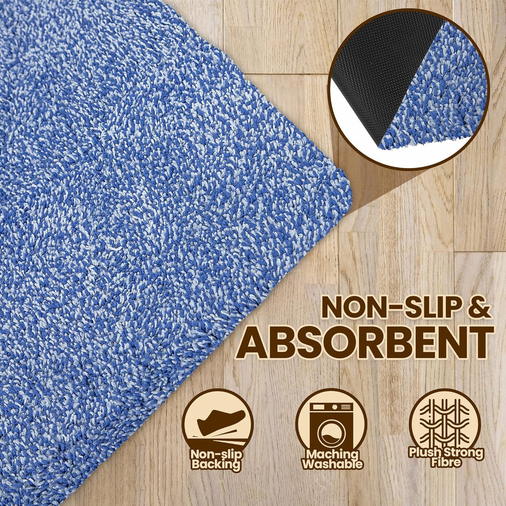 Premium Microfiber Indoor Door Mat – 32"x48" Washable Entry Mat, Non-Slip, Waterproof Backing, Super Absorbent, Low Profile Entryway Doormat for Indoor Entrance
