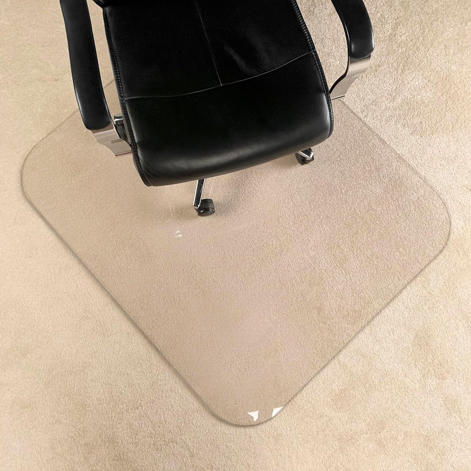 2Pack Crystal Clear 1/5" Thick 59" x 47" Heavy Duty Hard Chair Mat, Can be Used on Carpet or Hard Floor