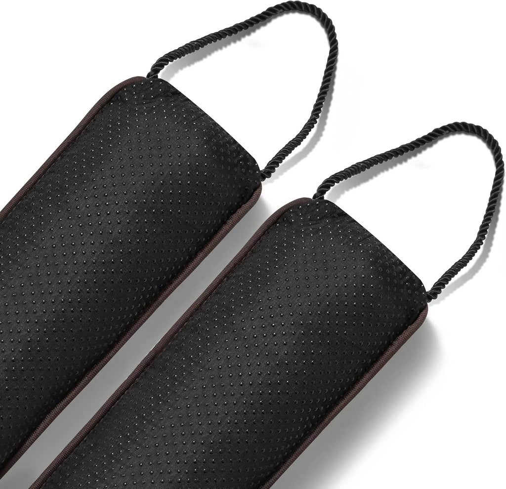 Sunolga 2-Pack 36" Door Draft Stopper Blocks Hot and Cold Air with Removable Washable Cover for Gaps Up to 3", All-Season Seal for Noise, Wind, Door Sweep for Bottom of Door, Home Essentials, Brown