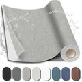Fabric Repair Patch, 17X158 Inch Fabric Large Repair Tape, Self-Adhesive Patches for Furniture, Sofa, Car Interior, Shoes, Hand Bag, Clothing (Grey, 17X158 Inch)