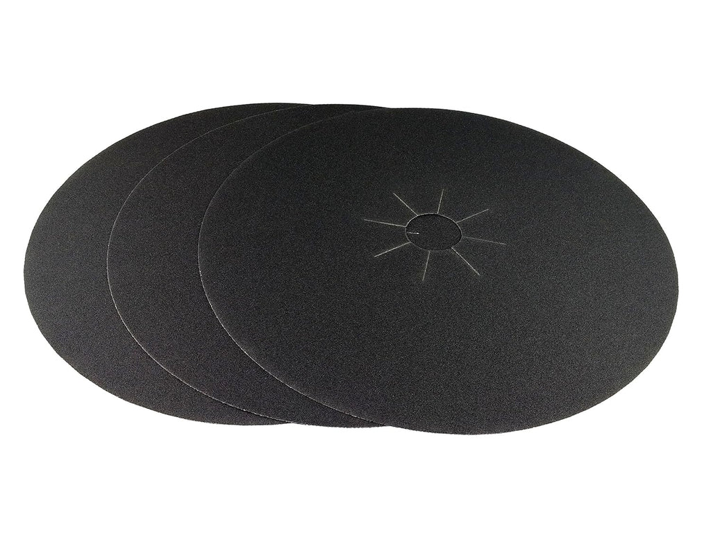 STARCKE Premium 16" x 2" Silicon Carbide Slotted Edger Floor Sanding Discs | for Glass, Metal, Concrete, Composites, and Wood (10 Pack, 60 Grit)