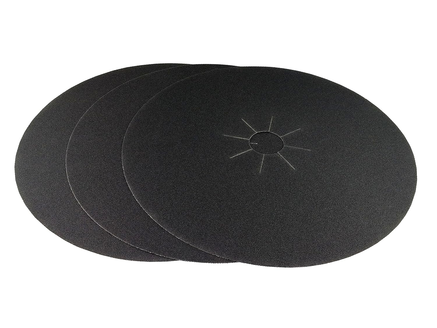 Starcke 16'' x 2'' Silicon Carbide Slotted Edger Floor Sanding Discs (10 Pack, 120 Grit)