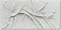 NANKAI Hand-Painted Thick Texture White Minimalist Oil Painting 30x60 Inch Large Contemporary Art Oil Painting, Home, Office Wall Decoration Art