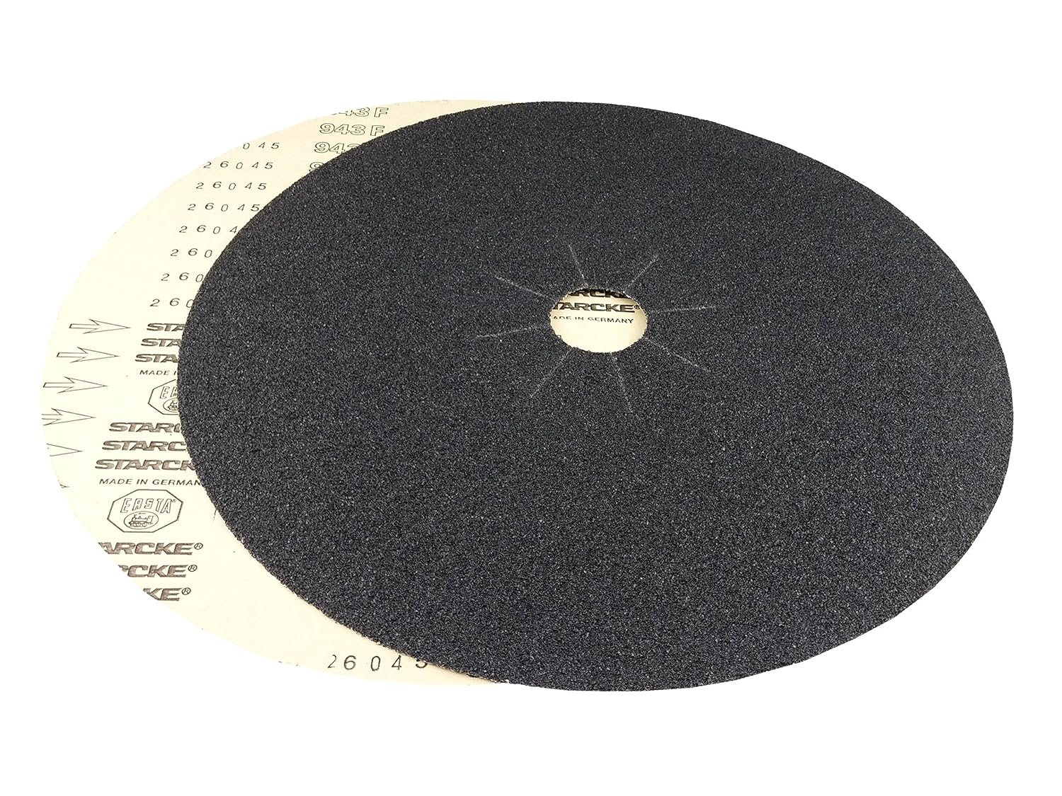 Starcke 16'' x 2'' Silicon Carbide Slotted Edger Floor Sanding Discs (10 Pack, 50 Grit)