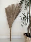 Vietnamese Natural Straw Broom/Handmade Coconut Leaf Broom for Outdoor, Patio, Driveway, Garden (45" Length)