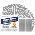 KING MOUNTAIN 20 Sheets Black Window Screen Repair Patches,4×4 in Window Screen Repair Kit for Window Screen and Screen Door Tears Holes, Strong Adhesive Screen Tape Mesh Repair,Quick & Waterproof
