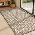 LEKEEPGO Door Mat Indoor Entrance 24"x36", Absorbent Indoor Door Mat, Non Slip Rubber Backing Inside Door Mats, Washable Floor Mat, Low-Profile Doormat for Front Door, Entryway, Entrance, Grey