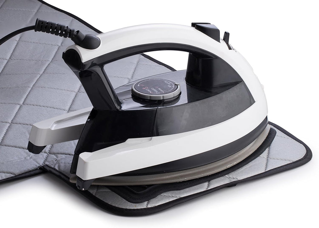 Handy Laundry Magnetic Ironing Mat, Change Any Flat Surface into an Ironing Board, Silicone Slip Resistant Iron Rest to Safely Place Your Hot Iron, Easy to Take Along When Traveling, (19 x 28 Inches)