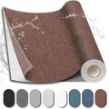 Fabric Repair Patch, 17X158 Inch Fabric Large Repair Tape, Self-Adhesive Patches for Furniture, Sofa, Car Interior, Shoes, Hand Bag, Clothing (Brown, 17X158 Inch)