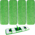 KEEPOW XL Wet Pads Refills for Swiffer XL, Wet Mopping Cloths for Swiffer XL Mop, Reusable Microfiber Mop Pads for Hardwood Floor, 4 Pack