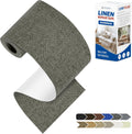 KING MOUNTAIN Linen Repair Patches, Self-Adhesive Fabric Patches, 4 X 63 inch Extra Size, Multi Color, Can be Used for Sofa Repair and Linen Clothes Repair (Dark Grey 1.0)