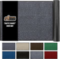 GORILLA GRIP Traffic Guard Door Mat, 60x36, Heavy Duty Welcome Mats, Commercial Office Space Doormat, Waterproof, Fade Resistant, Strong Rubber Backing, Low Profile, Shoe and Boot Scraper, Gray