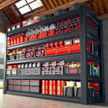 48" W Metal Shelving 5 Tier Garage Shelving 3000LBS Storage Shelves Adjustable Garage Shelves Industrial Metal Shelf for Basement Warehouse Shop Supermarket 48" W x 24.1" D x 72" H
