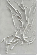 NANKAI Hand-Painted White Texture Abstract Art Painting Minimalist Art Home office hallway wall decoration Oil painting 24x36 inches