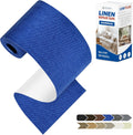 KING MOUNTAIN Linen Repair Patches, Self-Adhesive Fabric Patches, 4 X 63 inch Extra Size, Multi Color, Can be Used for Sofa Repair and Linen Clothes Repair (Navy Blue)