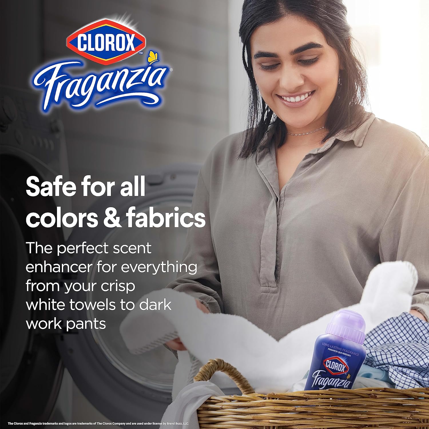 Clorox Fraganzia Laundry Scent Booster Crystals in Lavender with Eucalyptus Scent - Scented In-Wash Freshener Beads for Fresh, Clean, Great Smelling Clothes and Linens, 18 Oz - 2 Pack