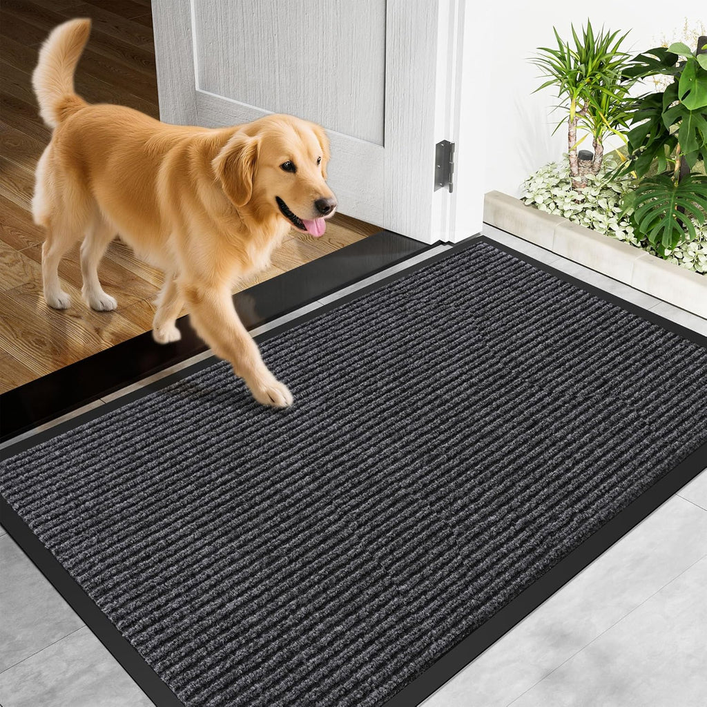 Front Door Mat, 72" x 24" Heavy Duty Indoor Outdoor Doormat, Non-Slip Welcome Mats for Entryway, Rubber Backing Low Profile Commercial Door Mats
