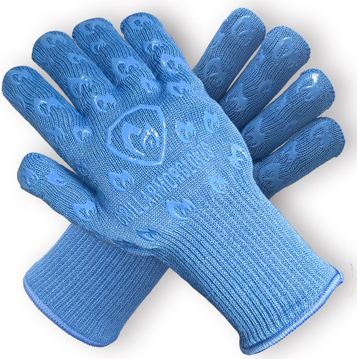 Grill Armor Oven Gloves 932°F Extreme Heat & Cut Resistant Oven Mitts with Fingers for BBQ, Cooking, Grilling, Baking – Accessory for Smoker, Cast Iron, Fire Pit, Camping, Fireplace, Griddle & More