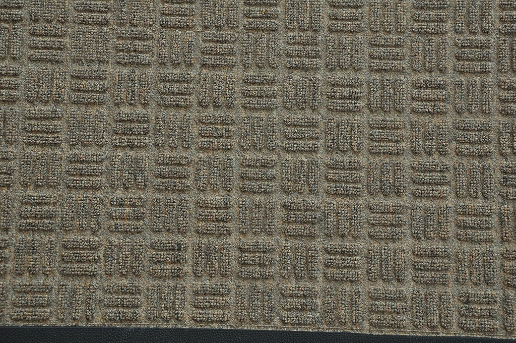 Kempf Water Retainer Entrance Mat, Indoor Outdoor Rubber Rug, Moisture Trapping, Absorbent Mat, 2 by 3-Feet, Brown