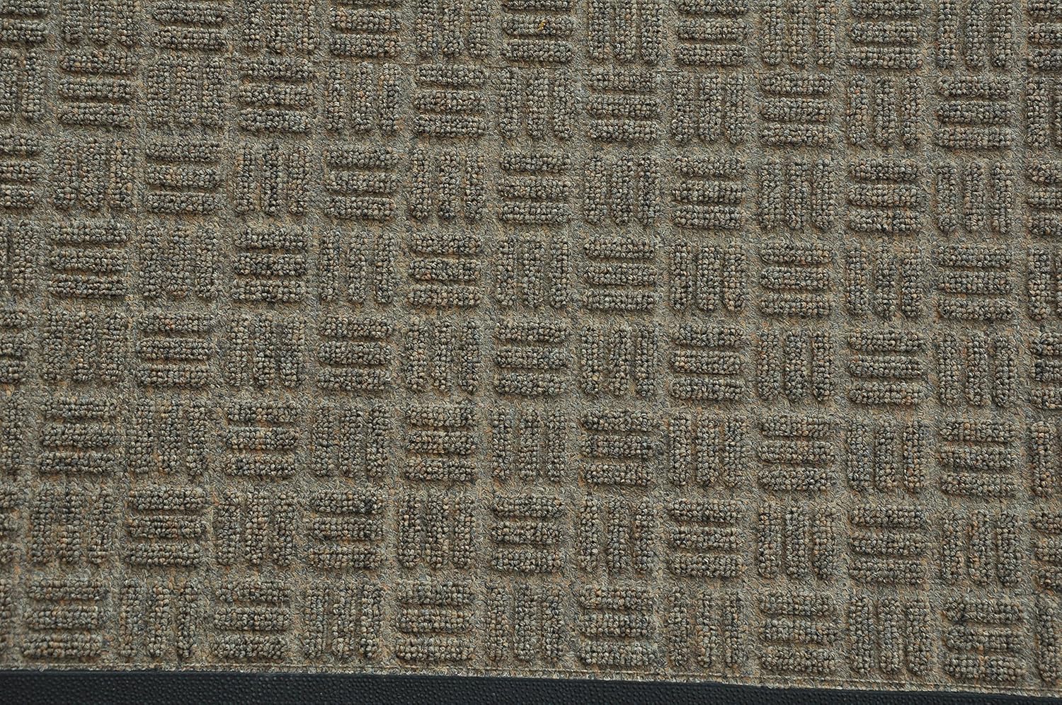 Kempf Water Retainer Entrance Mat, Indoor Outdoor Rubber Rug, Moisture Trapping, Absorbent Mat, 2 by 3-Feet, Brown