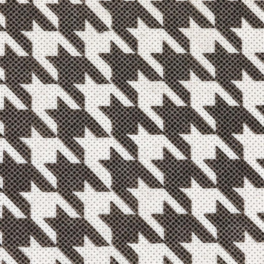 Household Essentials Fabric Storage Bins 6 Piece Set, Houndstooth White and Black