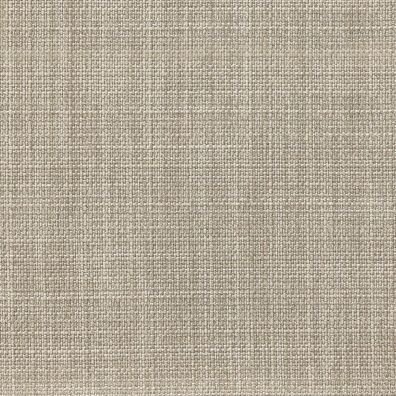 Amazon Basics Round Linen Ottoman with Storage, Tufted Upholstered Footstool for Living Room and Bedroom, 20" x 17", Linen Burlap Beige