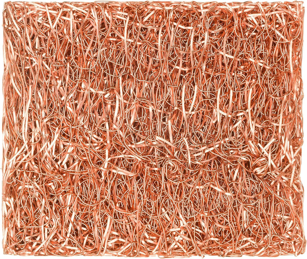 Redecker Copper Thread Mini Scrubber, 2 x 1-5/8 inches, Non-Abrasive Scouring Pad, Scrubber for Cleaning Small Areas, Surfaces, Edges, and Hard to Reach Corners, Made in Netherlands