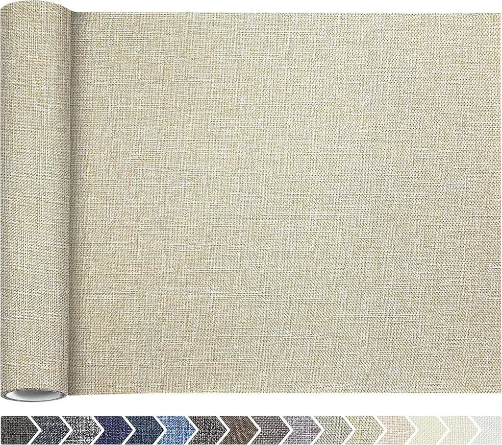 Coarse Linen Repair Patches, Self-Adhesive Linen Fabric Patches, 12X40 inch Extra Size, Multi Color, Can be Used for Linen Sofa Repair and Linen Clothes Repair(12" x 40",Beige 1.0)