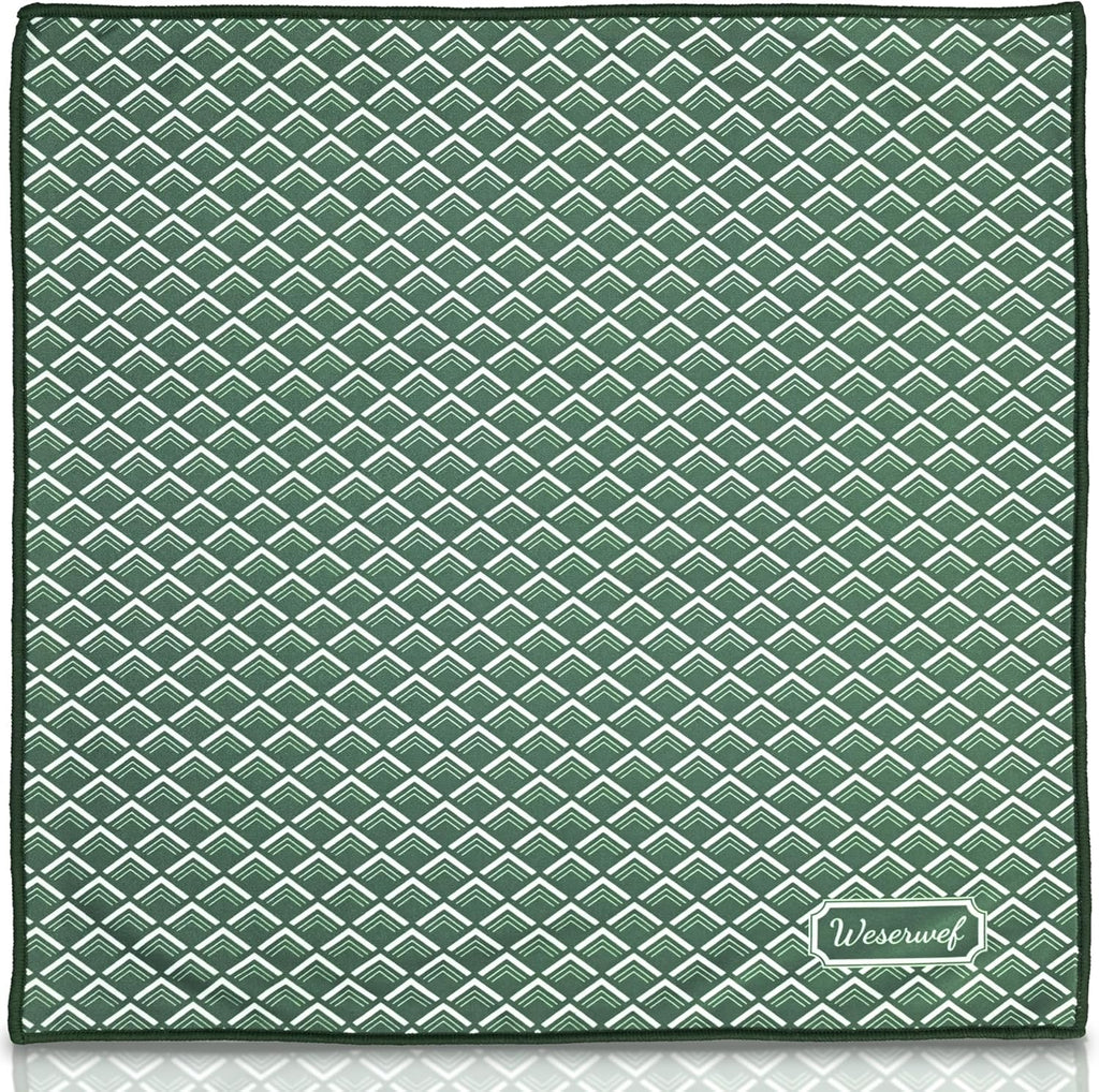 WESERWEF Design Microfiber Glasses Cleaning Cloth – Premium Cleaning Cloth for Eyeglasses, Screens, Tablets, Cameras & Lenses, 12" x 12", Ultra-Soft & Scratch-Free (Wave)