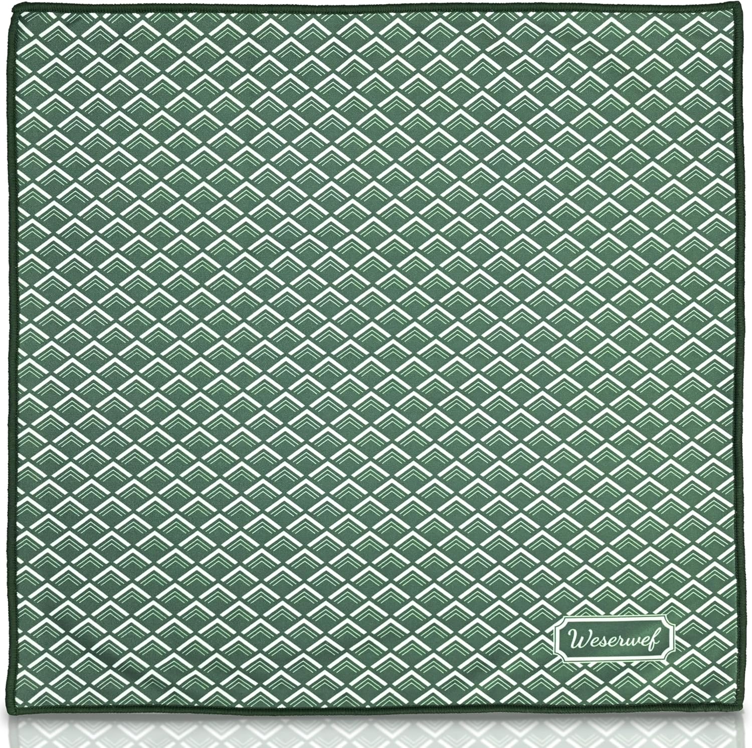 WESERWEF Design Microfiber Glasses Cleaning Cloth – Premium Cleaning Cloth for Eyeglasses, Screens, Tablets, Cameras & Lenses, 12" x 12", Ultra-Soft & Scratch-Free (Wave)