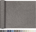KING MOUNTAIN Fine Linen Repair Patches, Self-Adhesive Linen Fabric Patches, 12X40 inch Extra Size, Multi Color, Can be Used for Linen Sofa Repair and Linen Clothes Repair(12" x 40",Cream-Gray)