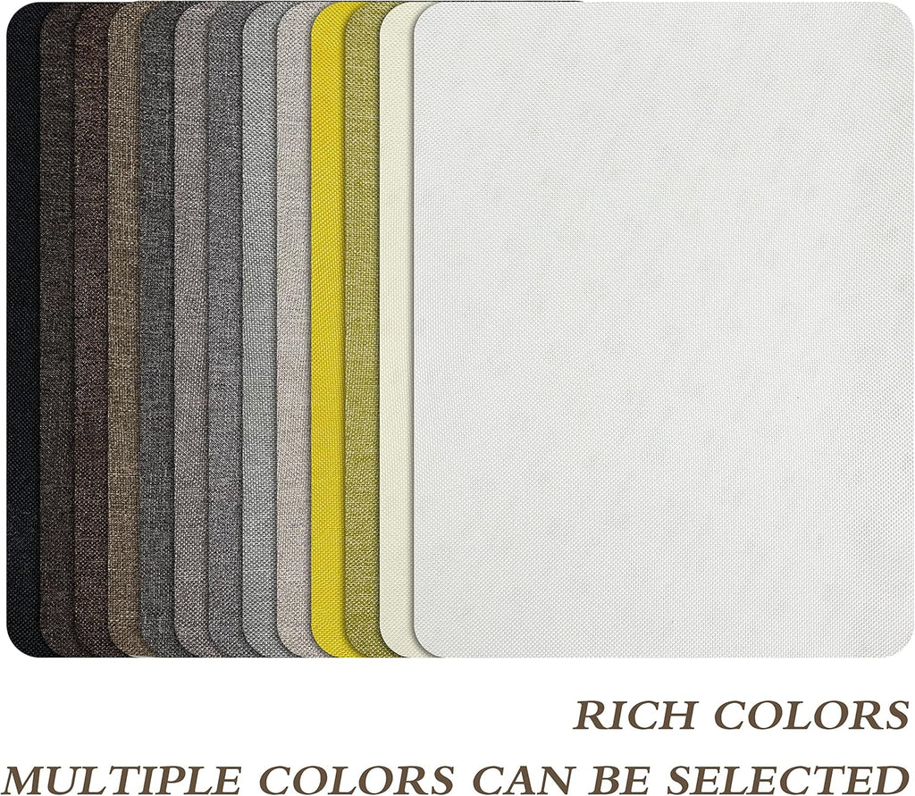 Fine Linen Repair Patches, Self-Adhesive Linen Fabric Patches, 8X11 inch 2 PCS, Multi Color, Can be Used for Linen Sofa Repair and Linen Clothes Repair (8" x 11"-2PCS,Brown)