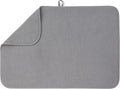Bellemain XXL Dish Mat 24" x 17" ( LARGEST MAT ) Microfiber Dish Drying Mat , Super absorbent ( Gray )