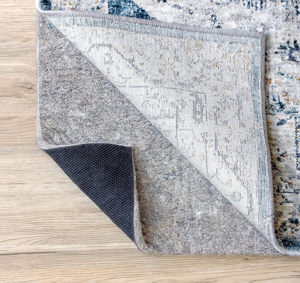 RUGPADUSA - Dual Surface - 2'x8' - 3/8" Thick - Felt + Rubber - Enhanced Non-Slip Rug Pad - Adds Comfort and Protection - for Hard Surface Floors